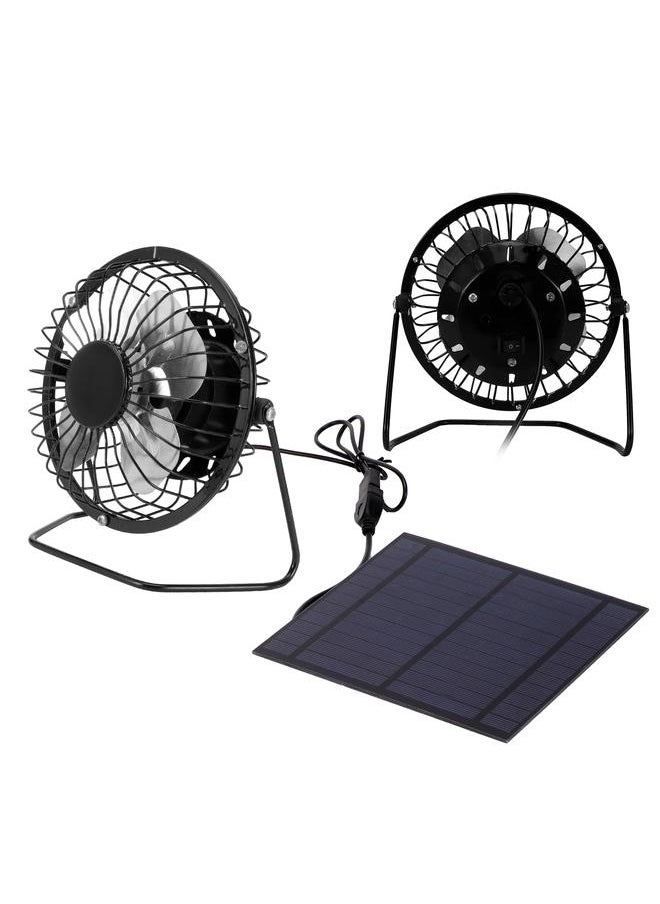 Thoraya - 5W Mini Solar Panel with Portable Cooling Fan Photovoltaic Solar Panel Set for Greenhouse - Image 1