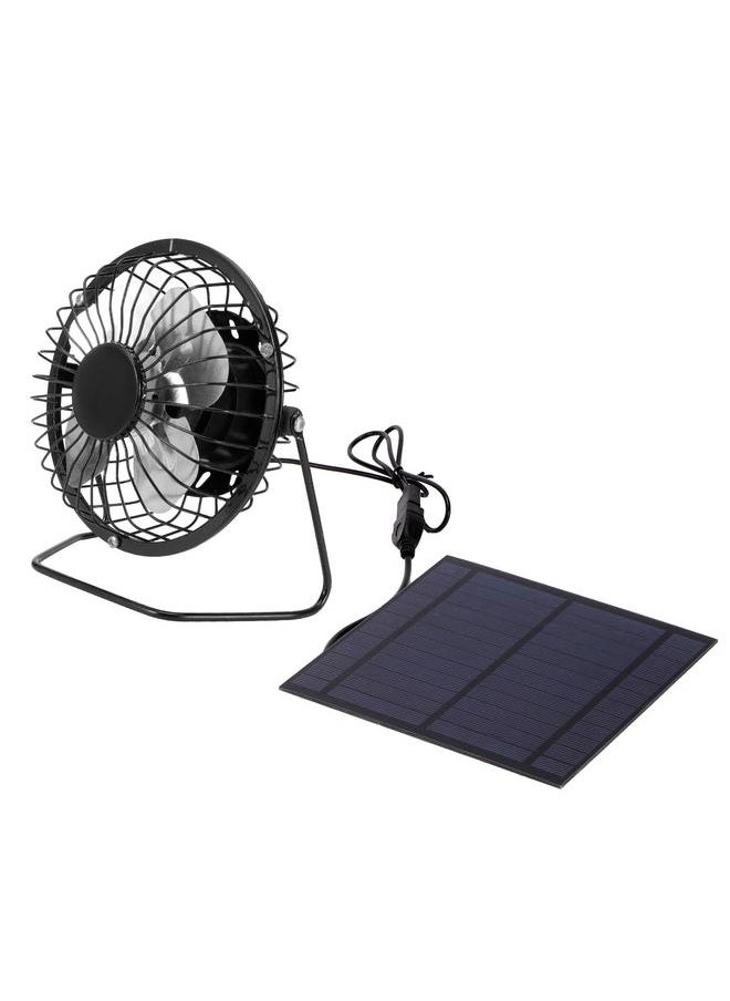 Thoraya - 5W Mini Solar Panel with Portable Cooling Fan Photovoltaic Solar Panel Set for Greenhouse - Image 1