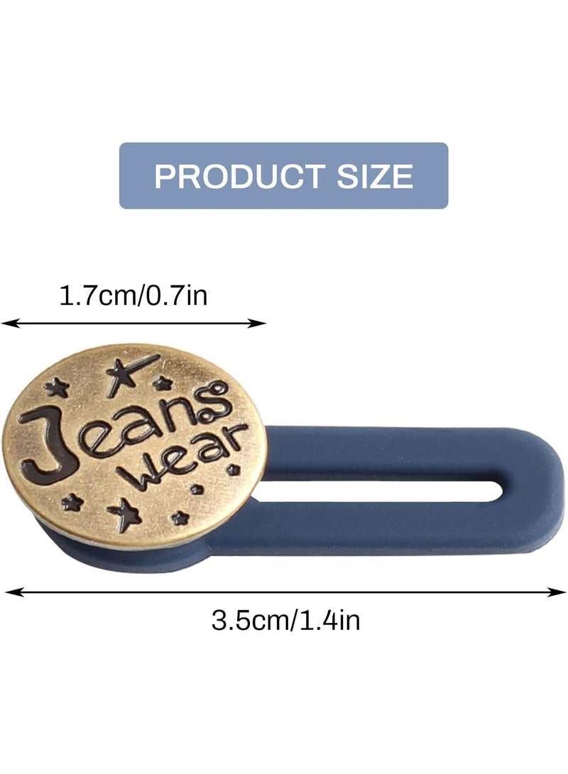 12 Pack Men's and Women's Metal Pants Extenders - Seamless Waistband Extenders for Jeans, Collars, and Cuffs - Image 2