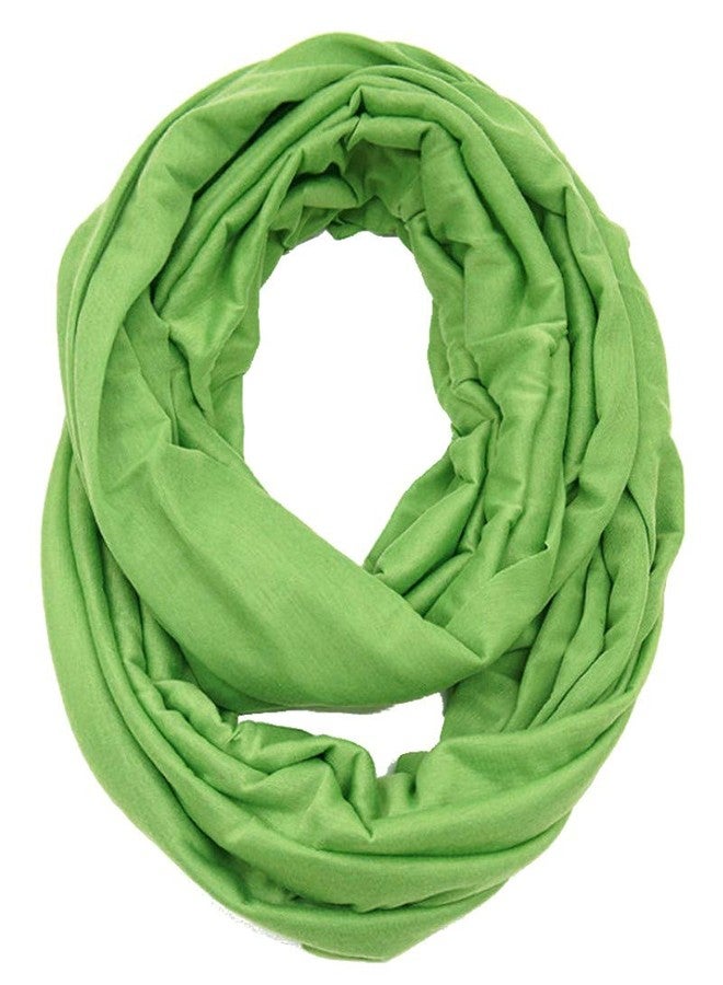 بلام فيزرز وشاح جيرسي أنيق بلون موحد من Plum Feathers بتصميم حلقة لا نهائية (ليموني)