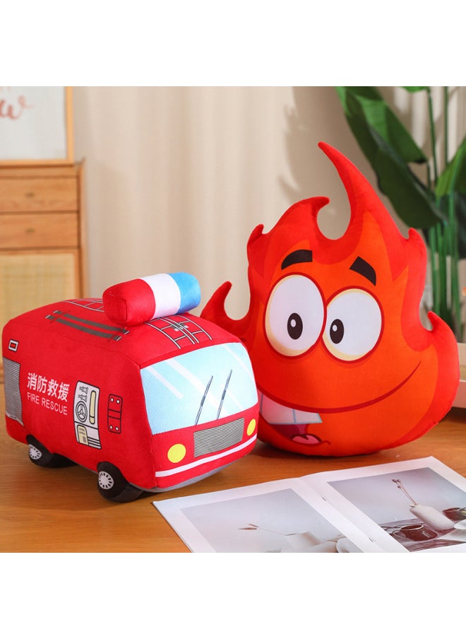 Creative Fire Series Pillow Simulation Fire Engine Fire Extinguisher Funny Plush Toy Gift For Children-Color:Fire Extinguisher: Large Size About 75cm-Height:As Shown In The Picture