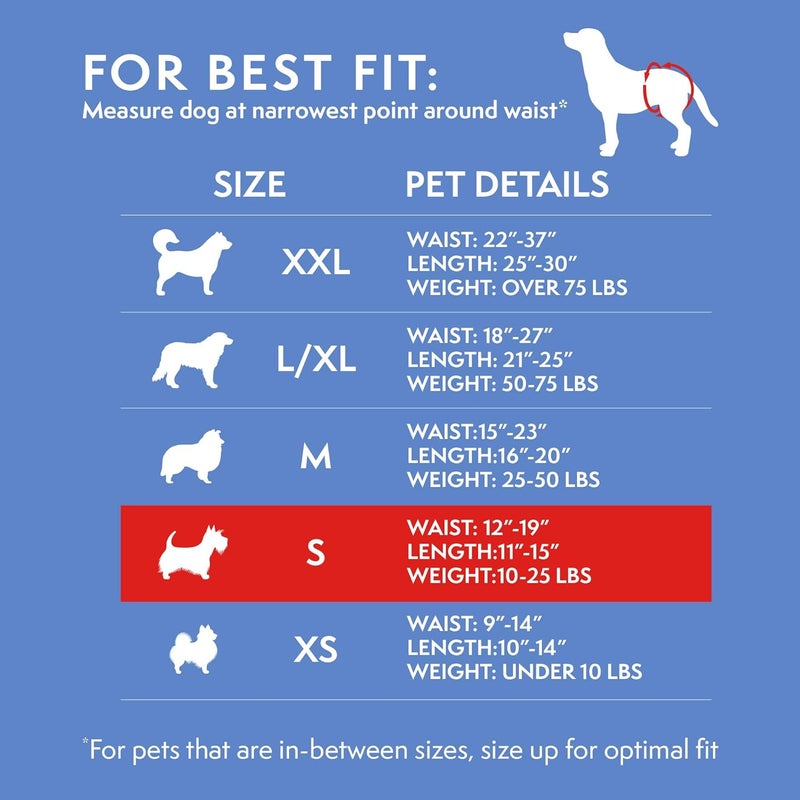 Simple Solution Anti slip Disposable Dog Diapers for Female Dogs | Super Absorbent Leak-Proof Fit | Females in Heat, Excitable Urination, Incontinence, or Puppy Training | Small | White,30 Count Upgraded general grade quality - Image 5