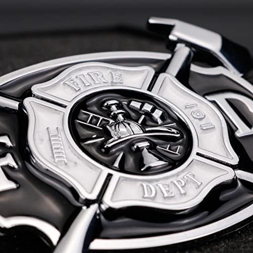 Fsforcar Firefighters Metal Car Sticker, Fire Department Decal, Firemen Emblem Badge for Automotive, Truck, Motorcycle - Image 3