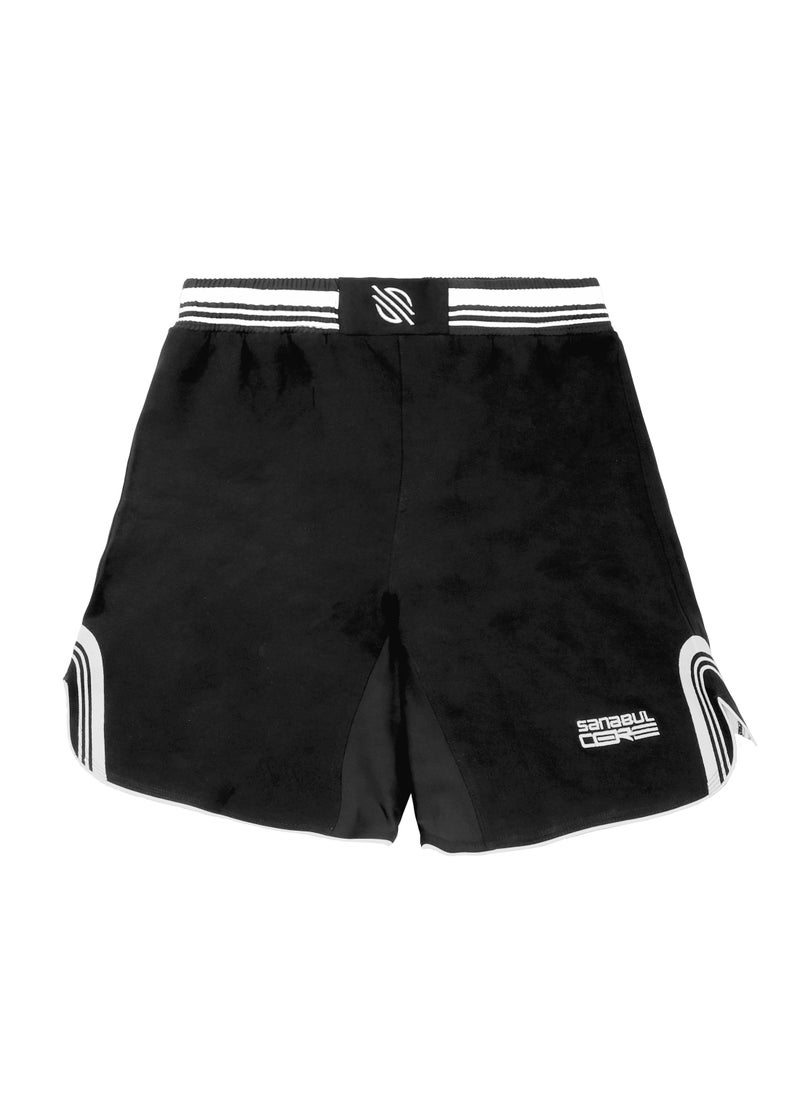 Sanabul  Sanabul Core MMA Shorts for Men  Boxing No Gi Jiu Jitsu Grappling BJJ Shorts BLACK/WHITE LARGE  - Image 4