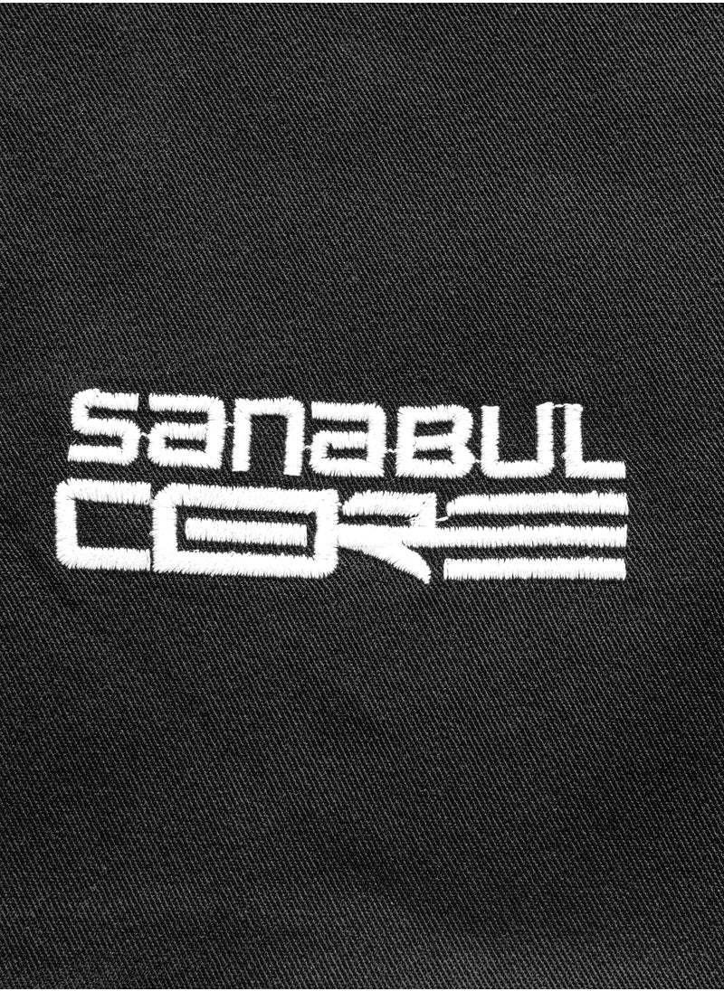 Sanabul  Sanabul Core MMA Shorts for Men  Boxing No Gi Jiu Jitsu Grappling BJJ Shorts BLACK/WHITE LARGE  - Image 5