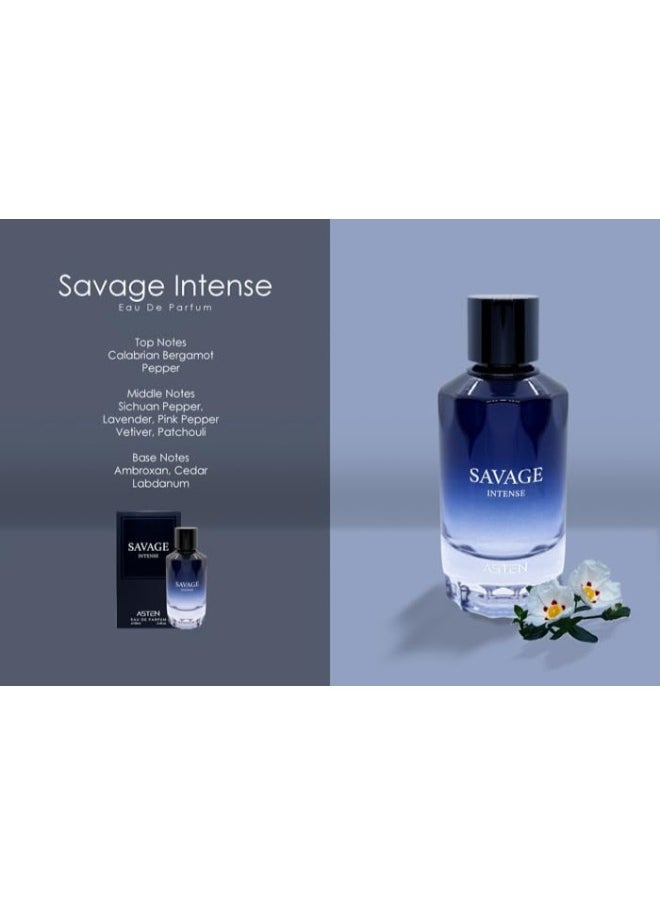 ASTEN - Savage Intense Eau de Parfum for Men - 100ml | A Unique Blend of Citrus, Spices & Woods - Image 1