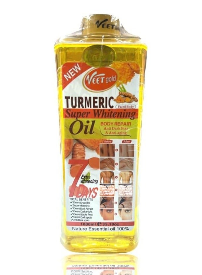زيت الكركم لإصلاح الجسم وتفتيحه، 1000 مل