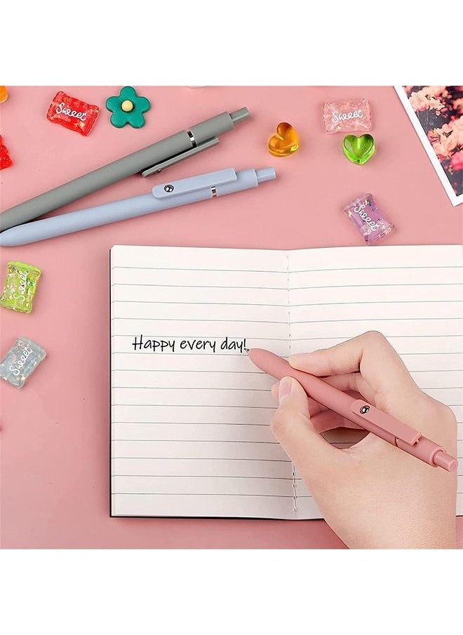 5pcs Quick Dry Ink Pens Retractable Ink Pens 0.5mm