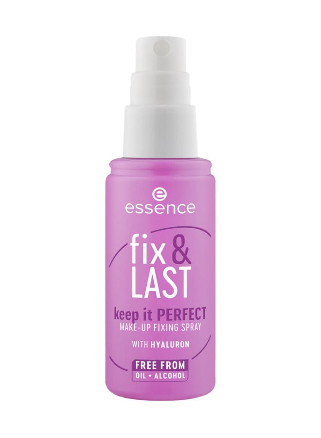 ايسنس سبراي تثبيت المكياج Fix & Last Keep It Perfect | رذاذ تثبيت مكياج يدوم طويلاً | لمسة نهائية شفافة | مظهر طبيعي مشرق | خالي من الزيوت | نباتي وخالي من الكحول | خفيف الوزن | 50 مل - Image 2