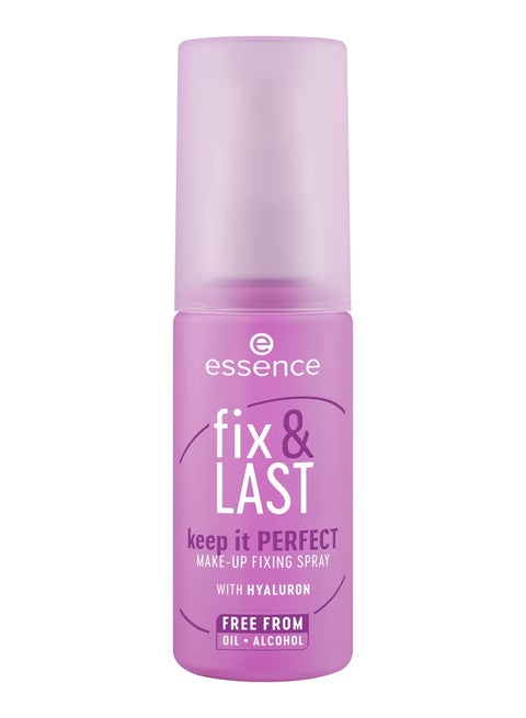 Fix & Last Keep It Perfect Make-Up Fixing Spray | Long-Lasting Makeup Setting Mist | Transparent Finish | Natural Radiant Look | Oil-Free | Vegan & Alcohol-Free | Lightweight | 50ml Clear