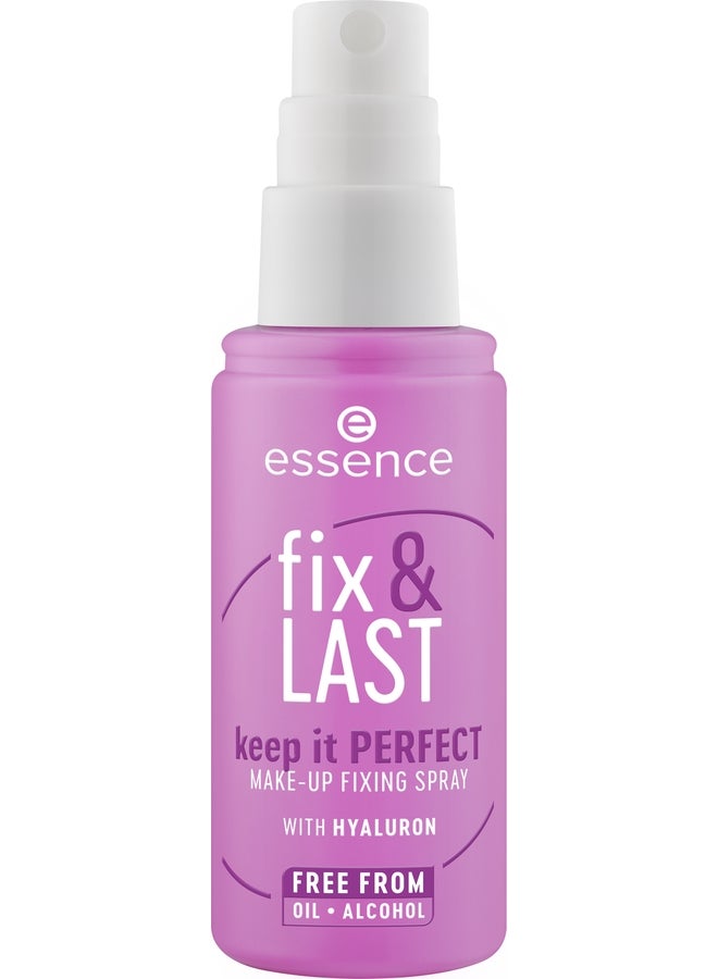 Essence Fix & Last Keep It Perfect Make-Up Fixing Spray | Long-Lasting Makeup Setting Mist | Transparent Finish | Natural Radiant Look | Oil-Free | Vegan & Alcohol-Free | Lightweight | 50ml Clear - Image 2