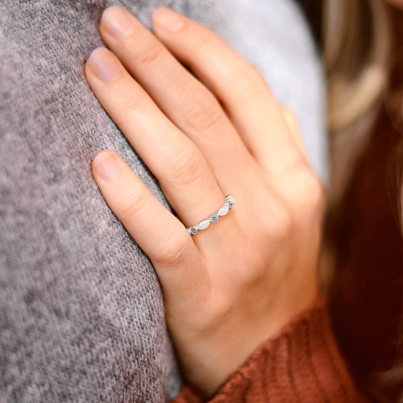Milky Treasures Band Ring Diy Breastmilk Jewelry Making Kit | Adjustable Size 6 To 10 | Breastfeeding Keepsake | New Mom Gifts | Baby Shower Registry | 925 Sterling Silver [Full Kit] (Full Kit) - Image 2