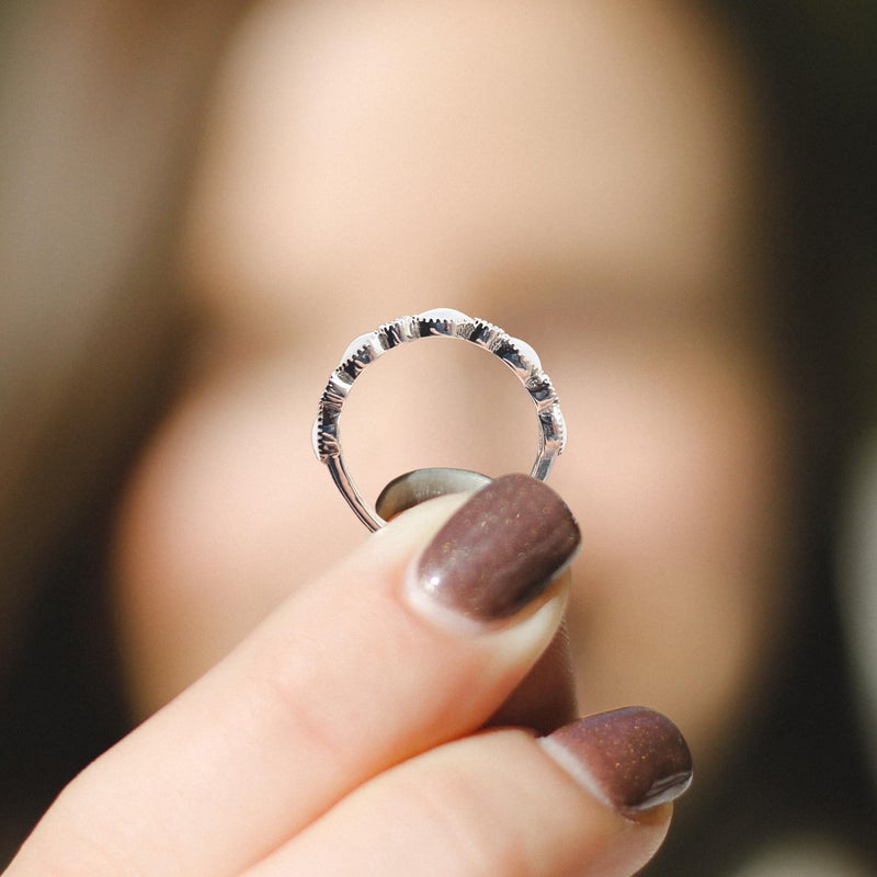 Milky Treasures Band Ring Diy Breastmilk Jewelry Making Kit | Adjustable Size 6 To 10 | Breastfeeding Keepsake | New Mom Gifts | Baby Shower Registry | 925 Sterling Silver [Full Kit] (Full Kit) - Image 4