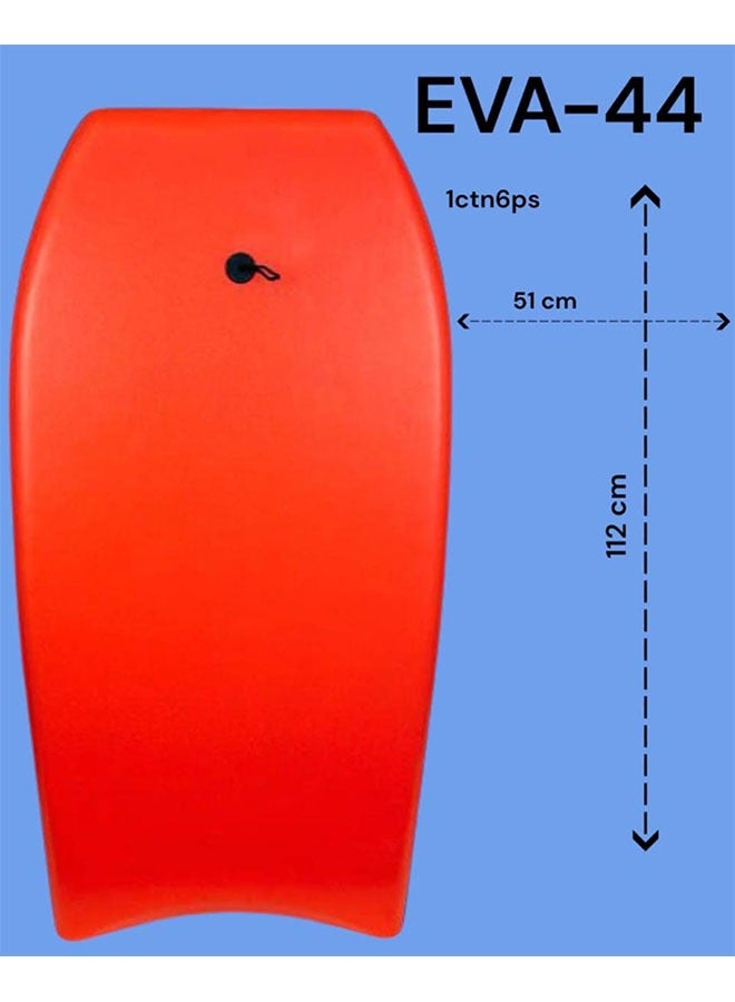 Max Strength Lightweight EPS Slick Surfboard for Adults & Teens Stable Design for Water Sports (EVA-44 Red 112cm) - Image 2