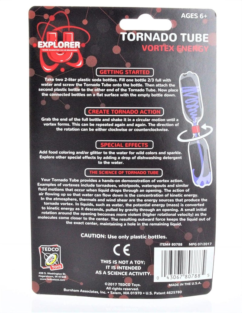 TEDCO Tornado Tube Vortex Energy Science Kit - Assorted Colors - Image 5