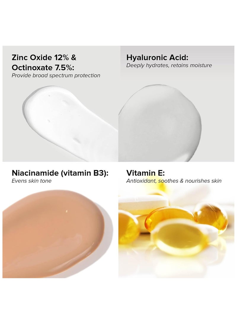 DRMTLGY Anti-Aging Tinted Moisturizer SPF 46 – Sheer Face Sunscreen & Lightweight Makeup with Broad Spectrum UV Protection – Hydrating Skin Care & Face Moisturizer – FSA HSA Eligible (1.7 oz) - Image 3