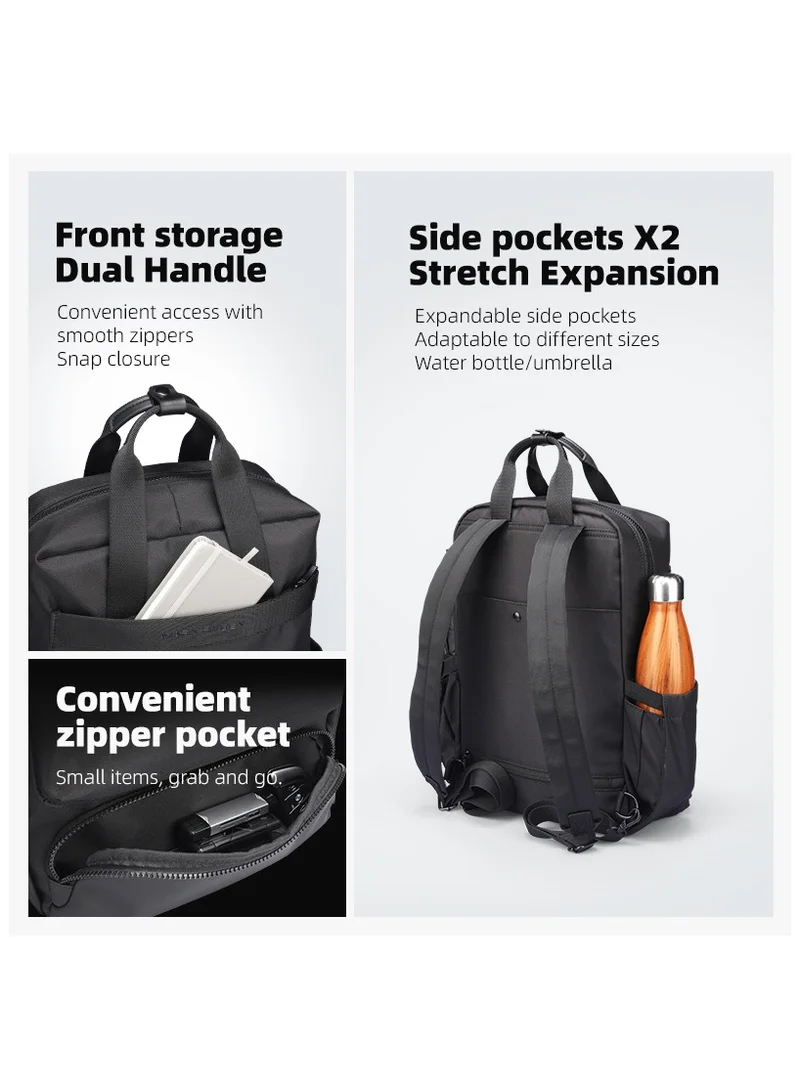 MARK RYDEN Mark Ryden MR3811 Laptop Backpack 15.6 Inch Lightweight Commuter Bag Water Resistant Oxford Fabric with Anti Theft Pocket Storable Shoulder Straps Side Pockets and iPad Compartment