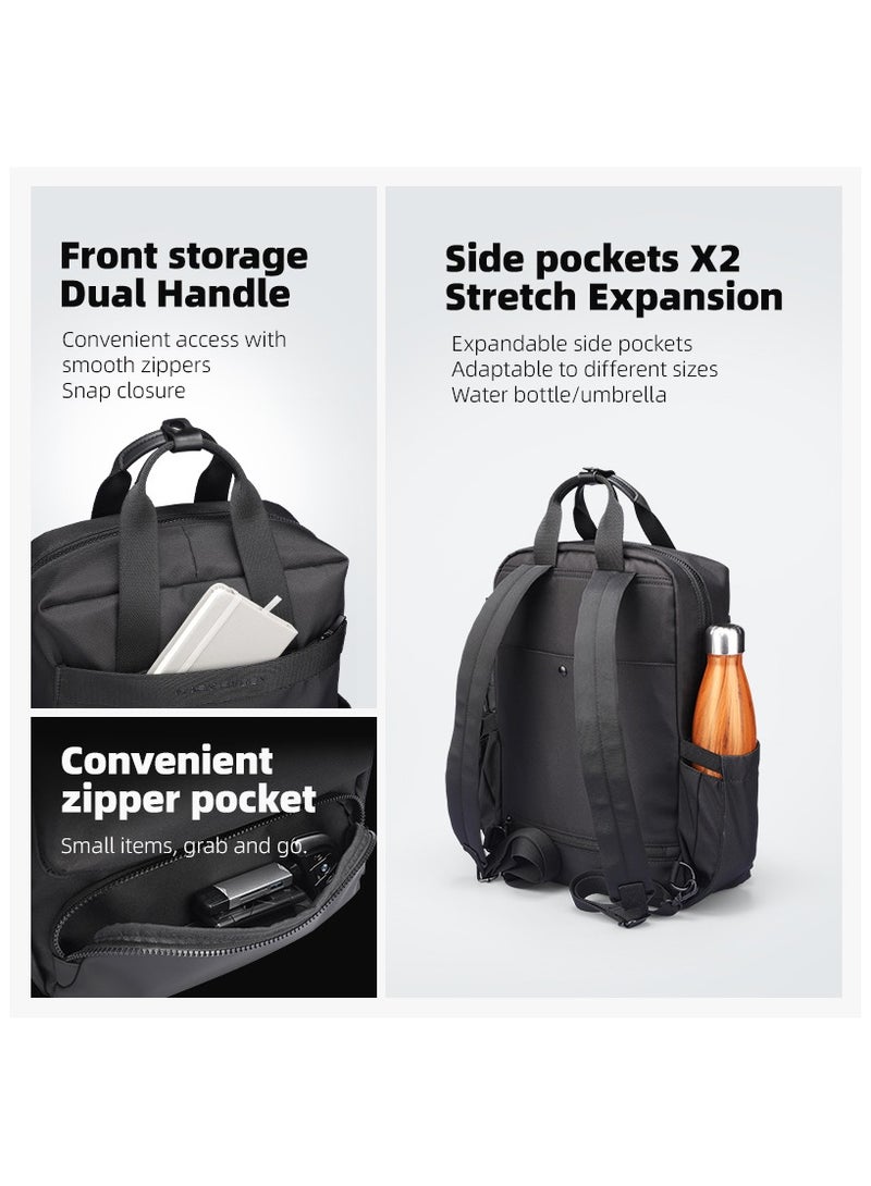 Mark Ryden MR3811 Laptop Backpack 15.6 Inch Lightweight Commuter Bag Water Resistant Oxford Fabric with Anti Theft Pocket Storable Shoulder Straps Side Pockets and iPad Compartment - Image 5