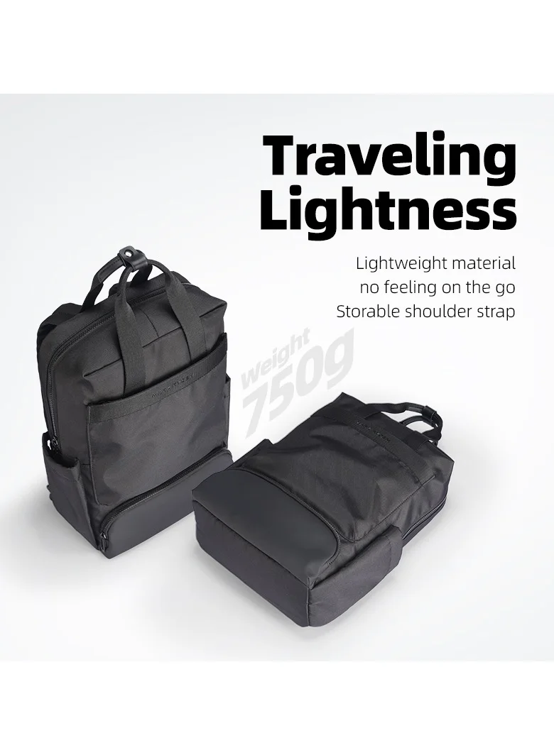MARK RYDEN Mark Ryden MR3811 Laptop Backpack 15.6 Inch Lightweight Commuter Bag Water Resistant Oxford Fabric with Anti Theft Pocket Storable Shoulder Straps Side Pockets and iPad Compartment