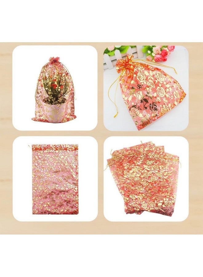 VRB Dec حقائب بوتلي 25 قطعة لتوزيع الهدايا/هدايا، حقائب هدايا صغيرة/حقائب بوتلي من الجوت/حقيبة للتوزيع، حقائب هدايا، هدايا العودة لعيد ديوالي، حقيبة يد نسائية شاجون، حقائب حلوى (اللون 9)، متعددة الألوان - Image 2