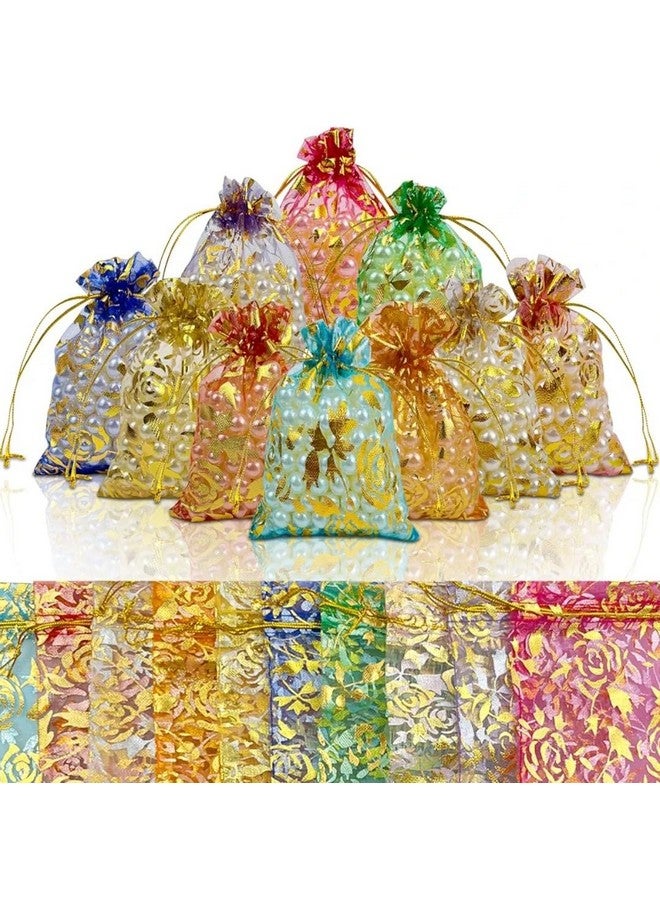 VRB Dec حقائب بوتلي 25 قطعة لتوزيع الهدايا/هدايا، حقائب هدايا صغيرة/حقائب بوتلي من الجوت/حقيبة للتوزيع، حقائب هدايا، هدايا العودة لعيد ديوالي، حقيبة يد نسائية شاجون، حقائب حلوى (اللون 9)، متعددة الألوان - Image 1