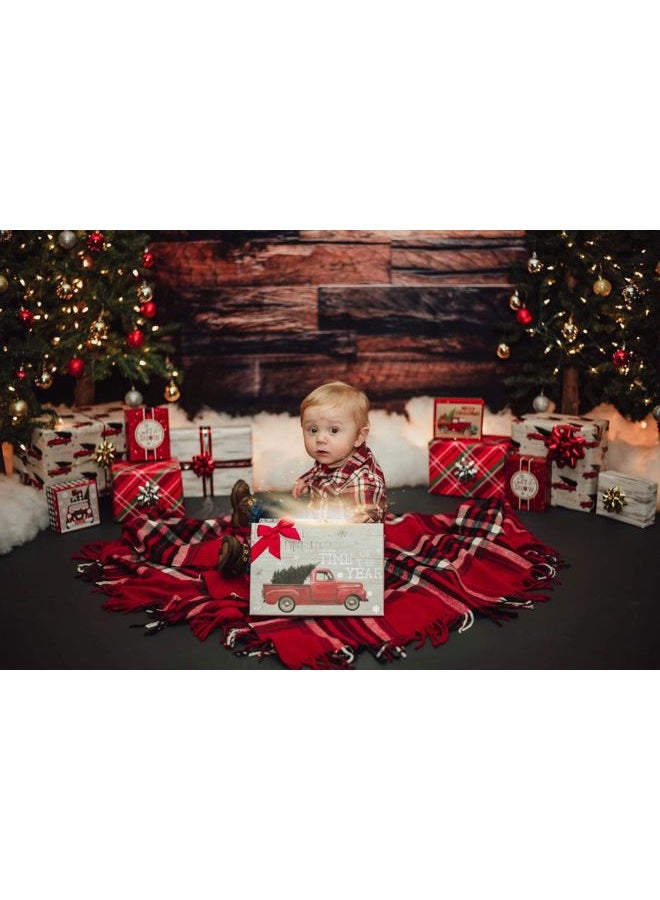 Kate 10x6.5ft Brown Wood Backdrop for Photography Retro Wood Plank Background Cotton Cloth Seamless - Image 4