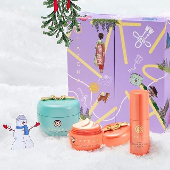 TATCHA Clear Pores, Bright Skin Set | Holiday Gift Set - The Water Cream, The Brightening Eye Cream, and The Travel-Sized Brightening Serum ($170 Value) - Image 3