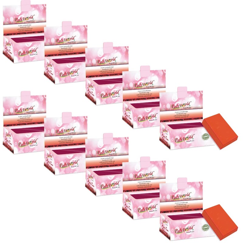 Pal's World Pals World Tan Removal Handmade Soap With Luxurious Herbs Authentic Essential Oil Helps Fights Acne and Pimples Remove Dark Spots For Men Women Anti Tan Cleanser 75gm Each Pack of 10 - Image 1