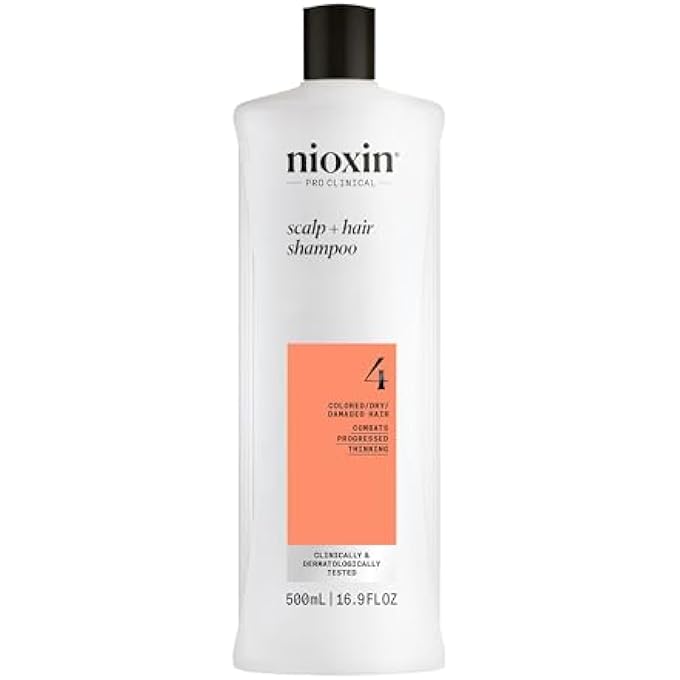 Nioxin CLEANSER SHAMPOO, SYSTEM 4 (COLOR TREATED HAIR/PROGRESSED THINNING/DRY HAIR), 16.9 OZ - Image 2