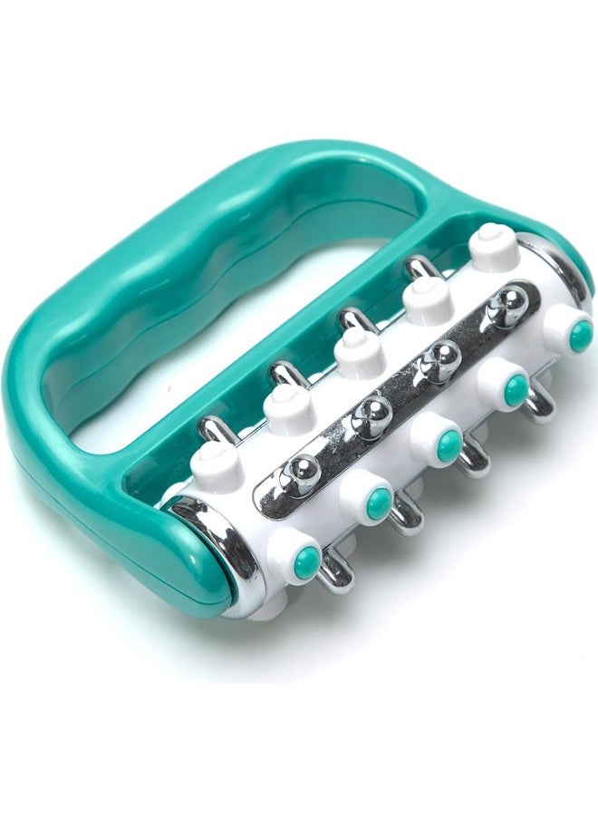 Hihonor Fascia Release and Cellulite Massage Roller Lymphatic Drainage Massager, Deep Tissue Muscle Massage Roller, Handheld Body Massage Tool for Legs, Shoulders & Back, Green  - Image 1