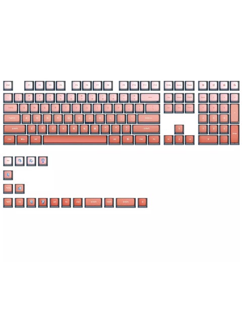 أغطية مفاتيح شفافة من مادة PBT GK7 متوافقة مع تخطيط لوحة المفاتيح 60%/65%/75%/80%/96%/100% (ساحرة زرقاء)