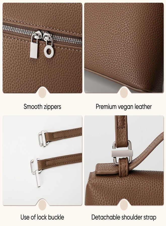 KKXIU Crossbody Bag for Women Top Handle Clutch Purse Designer Handbags Small Vegan Leather Shoulder Bag - Image 5