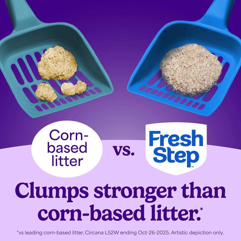 Fresh Step Simply Unscented Clumping Litter, Fresh Step Unscented Cat Litter With Activated Charcoal Technology, 14 lb. Box - Image 5