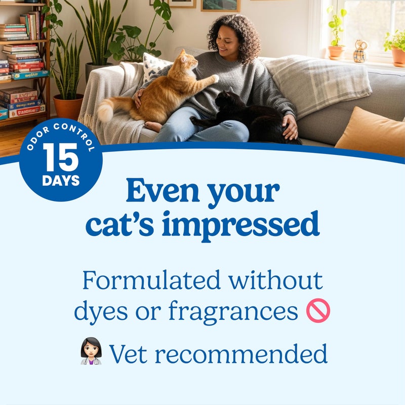Fresh Step Simply Unscented Clumping Litter, Fresh Step Unscented Cat Litter With Activated Charcoal Technology, 14 lb. Box - Image 3