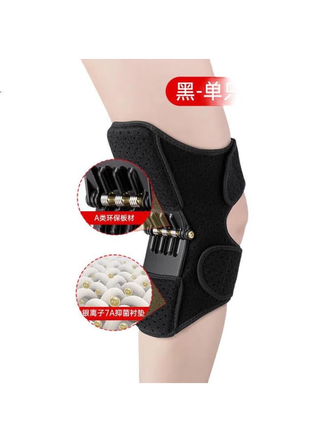 chidong Knee Support Brace Patella Booster Joint Climbing Sports Knee Protector Black Single - Image 3