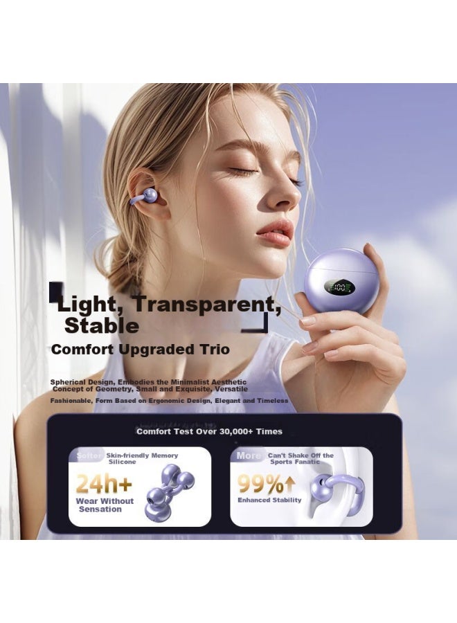 No Must Work Nobihang Q88 "berlin Sound" Clip-on Bone Conduction Concept Bluetooth Earphones New Model For Sports Running With Noise Reduction, Long Battery Life, High Sound Quality, Compatible With Xiaomi An - Image 3