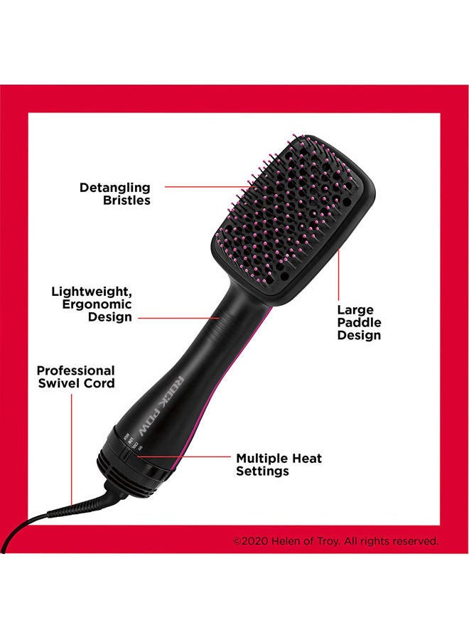روك بو مجفف شعر ومصفف بخطوة واحدة أسود - Image 4