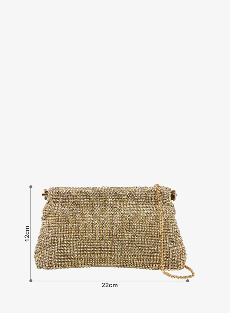 Celeste Embellished Clutch with Chain Strap Ramadan Collection