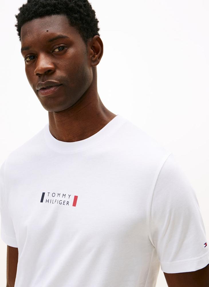 TOMMY HILFIGER Logo Crew Neck T-Shirt - Image 3
