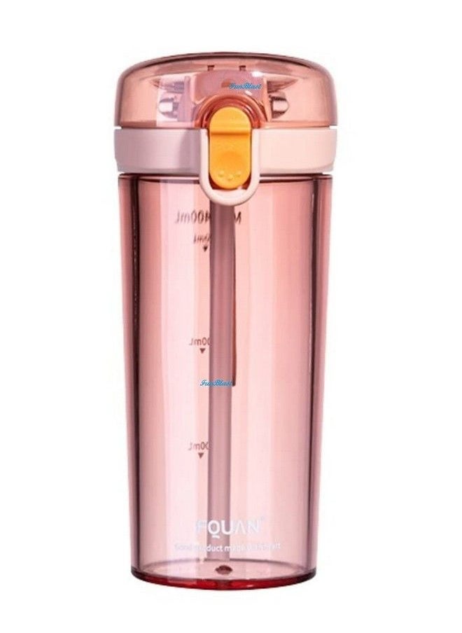 FunBlast - Sipper Bottle For Kidsbottle With Straw And Sipper Tumbler With Straw And Sipper Kids Bottles For Water Milk Cold Drinks And Juice Bpa Free Spill Proof Tumbler (Pink) - Image 1