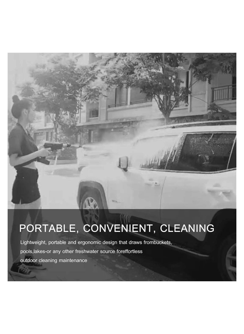 Eworld 48V Cordless Portable Washer Electric Cleaning Gun with 3 in 1 Adjustable Nozzle for Washing Car and Floors  - Image 5