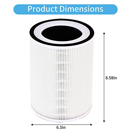 Bvhonwe True HEPA KILO Filter 360°3 Stage Replacement Filters Compatible for Afloia KILO/KILO Pro/MIRO/MIRO Pro air purifier, H13 True HEPA filter, 2 PACK - Image 3
