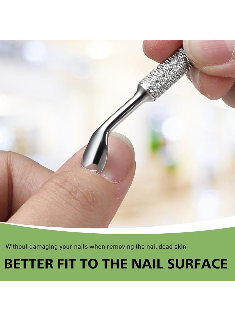 Goolsky New Double-headed Horseshoe Steel Pusher, Special Tool For Nail Salon, Hand Repair And Dead Skin Pusher, Mirror Bevel Nail Pusher - Image 2
