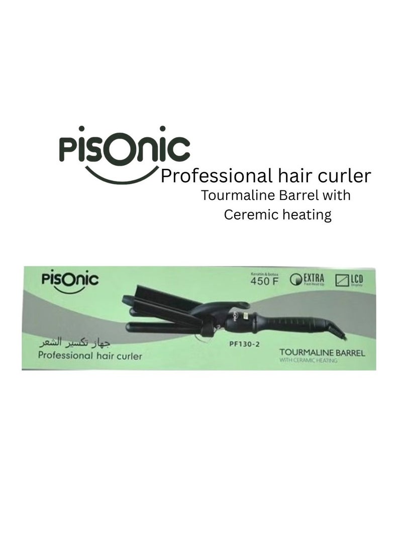 Pisonic Professional Barrel Hair Curler With Ceramic Heating ( 19, 22, 25 mm ) - Image 1
