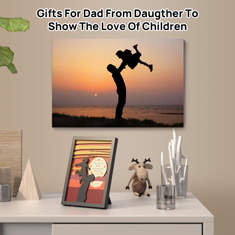 CCCEI Black 8x10 Desk Decor for Home Office, Gifts for Men From Daughter, Unique Thank You, Love Gift Ideal for Brthday, Fathers Day Christmas. - Image 2