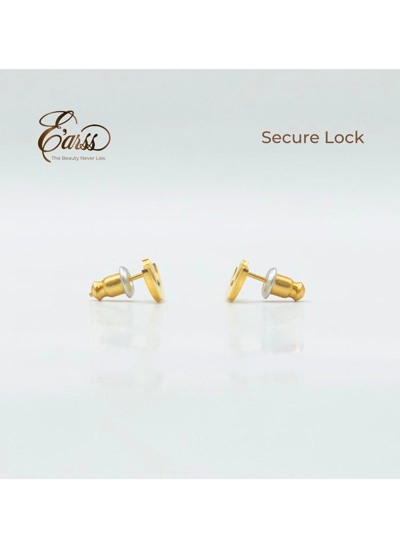 Earss Gold Moon Star Stud | Stainless Steel | 18K Gold Plated  - Image 5