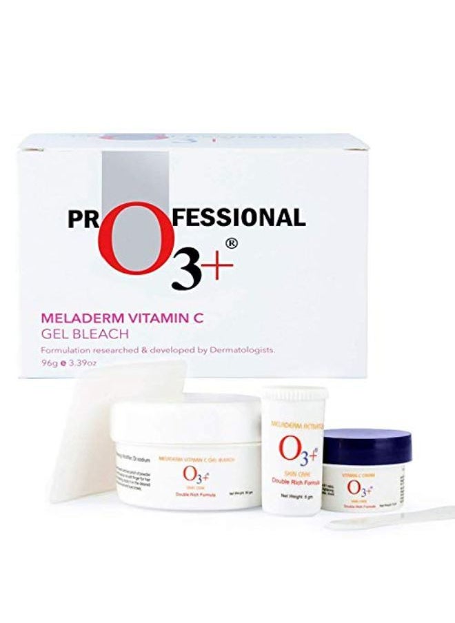 O3+ - Meladerm Vitamin C Gel Bleach For Skin Whitening And Hair Lightening (96G) - Image 1