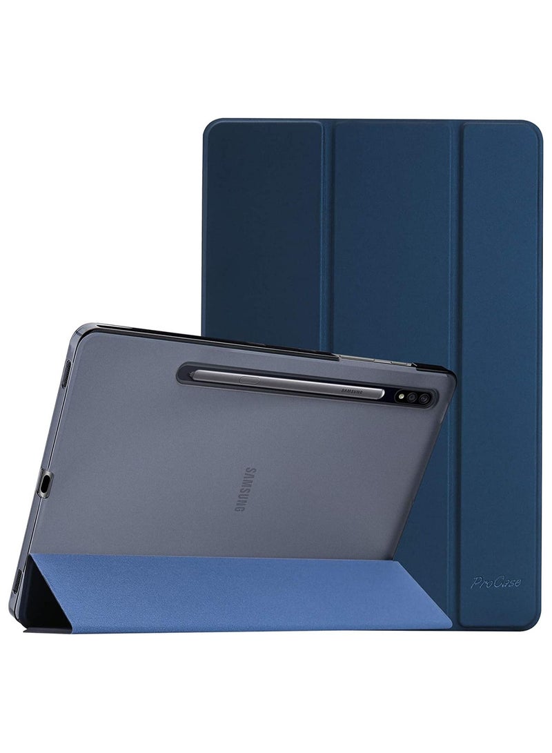 Procases Galaxy Tab S8/S7 Case 2022 2020, Slim Lightweight Stand Case Shell Cover for 11" Galaxy Tab S8 S7 X700 X706 T870 T875 T878 -Navy - Image 1