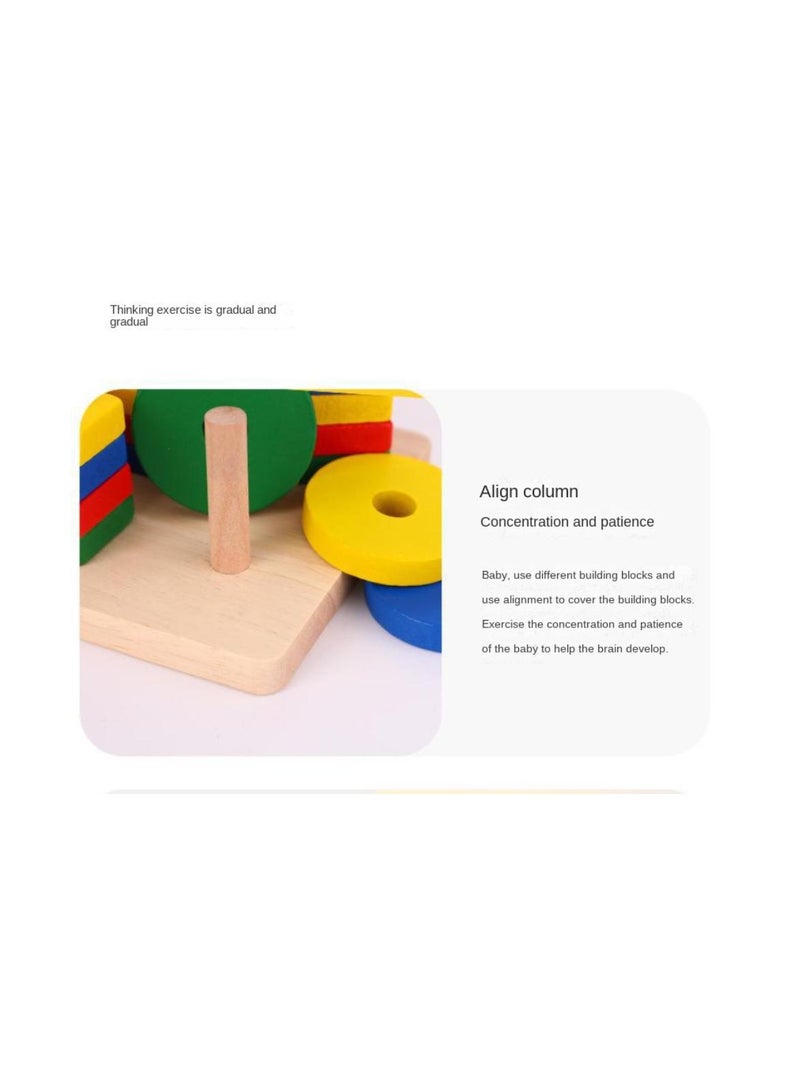 Y&D Children's Puzzle Set Column Building Blocks  - Image 2