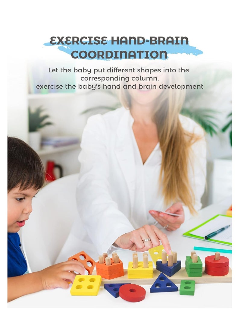 Y&D Children's Puzzle Set Column Building Blocks  - Image 5